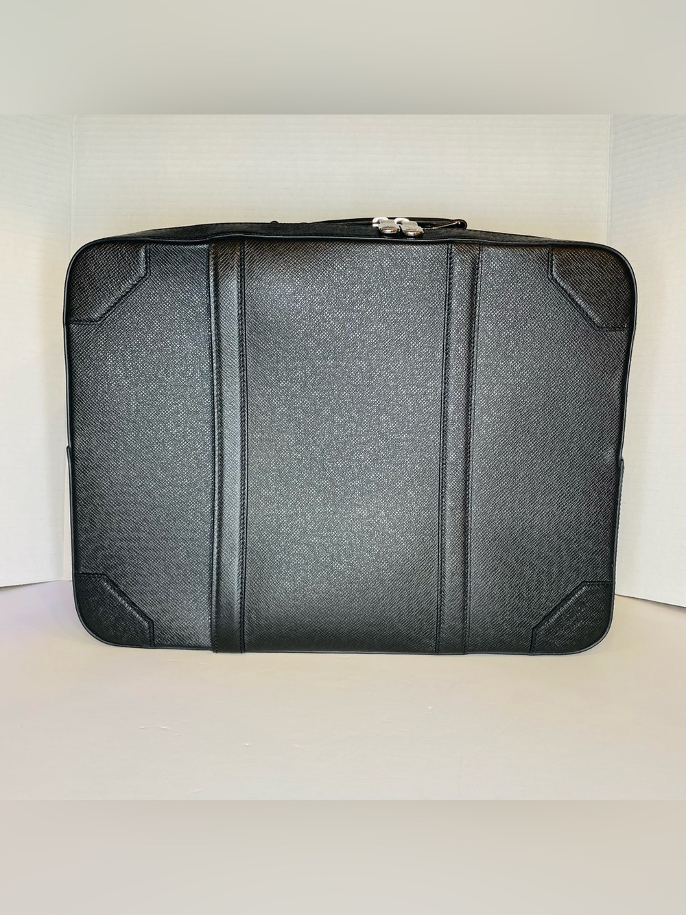 Louis Vuitton Taiga briefcase backpack Black Textured Laptop Briefcase